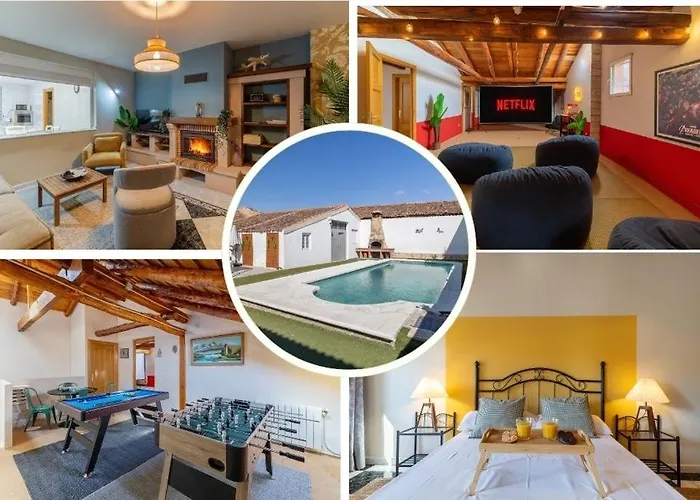 Familiar L Piscina I Cine L Bbq L Sala De Juegos I 6min Segovia I 50min Madrid I 17 Px *